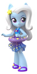 Size: 744x1472 | Tagged: safe, artist:andrew hickinbottom, trixie, human, equestria girls, equestria girls specials, g4, my little pony equestria girls: better together, my little pony equestria girls: forgotten friendship, clothes, cute, diatrixes, doll, simple background, solo, swimsuit, toy, white background