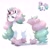 Size: 2048x2048 | Tagged: safe, artist:mikkybun, galarian ponyta, pony, ponyta, unicorn, blushing, chest fluff, crossover, female, high res, looking at you, mare, pokémon, ponified, signature, simple background, solo, white background