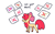 Size: 1280x800 | Tagged: safe, artist:goatpaste, apple bloom, earth pony, pony, g4, on your marks, season 6, apple bloom's bow, balloon, bow, candy, cloud, colored hooves, crossed out, female, filly, foal, food, hair bow, looking at something, music notes, paper, sad, simple background, solo, thread, unshorn fetlocks, white background, x
