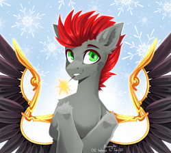 Size: 3000x2692 | Tagged: safe, artist:buvanybu, oc, oc only, oc:tan-dreamstiller, pony, artificial wings, augmented, high res, solo, wings