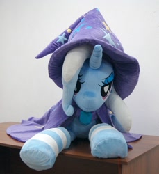 Size: 1790x1952 | Tagged: safe, artist:lanacraft, trixie, g4, clothes, irl, photo, plushie, socks, solo, striped socks