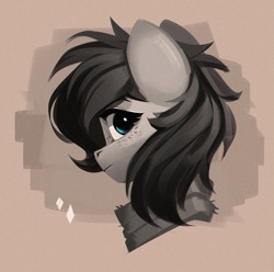 Size: 1721x1704 | Tagged: safe, artist:rexyseven, oc, oc:rusty gears, pony, bust, female, mare, portrait, solo