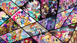 Size: 1920x1080 | Tagged: artist needed, source needed, safe, artist:harwick, artist:liaaqila, artist:zidanemina, edit, angel bunny, apple bloom, applejack, babs seed, fluttershy, nightmare rarity, pinkie pie, rainbow dash, rarity, scootaloo, spike, sweetie belle, trixie, twilight sparkle, alicorn, dragon, earth pony, human, pegasus, pony, unicorn, double rainboom, fighting is magic, g4, chip and dale rescue rangers, cutie mark crusaders, dungeons and dragons, female, filly, foal, irl, irl human, mane seven, mane six, pen and paper rpg, photo, princess trixie sparkle, rpg, sailor moon (series), saint seiya, the legend of zelda, the powerpuff girls, traditional art, tron