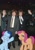 Size: 750x1075 | Tagged: safe, artist:partyponypower, derpibooru exclusive, shenanigans (g3), sparkleworks, earth pony, human, pony, g3, dana carvey, female, irl, irl human, mare, mike myers, photo, ponies in real life, smiling, waving