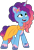 Size: 867x1281 | Tagged: safe, artist:prixy05, misty brightdawn, pony, unicorn, baby critters, g5, my little pony: tell your tale, spoiler:g5, spoiler:my little pony: tell your tale, spoiler:tyts01e32, clothes, cute, dress, female, mare, mistybetes, rebirth misty, simple background, solo, transparent background, vector