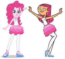 Size: 749x675 | Tagged: safe, artist:buttercuparts, pinkie pie, equestria girls, g4, clothes, izzy (total drama), shoes, simple background, solo, total drama, white background