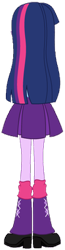 Size: 104x400 | Tagged: safe, artist:backviewer2160, twilight sparkle, equestria girls, g4, boots, clothes, female, high heel boots, rear view, shirt, shoes, simple background, skirt, solo, transparent background