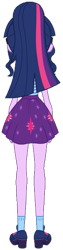 Size: 211x837 | Tagged: safe, artist:backviewer2160, sci-twi, twilight sparkle, equestria girls, g4, clothes, female, rear view, shoes, simple background, solo, transparent background