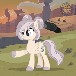 Size: 2298x2298 | Tagged: safe, artist:r4hucksake, oc, oc:sandy trails, pegasus, pony, female, high res, mare, solo