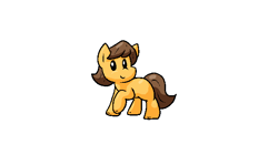 Size: 600x335 | Tagged: safe, artist:zutcha, caramel, earth pony, pony, g4, cute, male, missing cutie mark, simple background, solo, stallion, white background