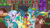 Size: 2064x1163 | Tagged: safe, artist:cheezedoodle96, artist:not-yet-a-brony, gallus, ocellus, sandbar, silverstream, smolder, swift foot, yona, changeling, dragon, earth pony, griffon, hippogriff, thracian, yak, g4, 2023, cake, candle, chestnuts roasting on an open fire, christmas, december, fireplace, food, friends, friendship, happy holidays, hearth's warming, holiday, lyrics in the description, party, present, smiling, song in the description, student six, the christmas song, the christmas song (merry christmas to you), window, youtube link in the description