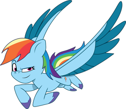 Size: 1198x1037 | Tagged: safe, artist:prixy05, rainbow dash, pegasus, pony, g4, g5, my little pony: tell your tale, female, g4 to g5, generation leap, mare, simple background, solo, spread wings, transparent background, vector, wings