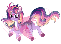 Size: 1920x1383 | Tagged: safe, artist:mrufka69, twilight sparkle, alicorn, pony, g4, alternate design, artificial wings, augmented, butt, cloven hooves, magic, magic wings, plot, simple background, solo, transparent background, twilight sparkle (alicorn), wings