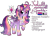 Size: 1920x1393 | Tagged: safe, artist:mrufka69, twilight sparkle, alicorn, pony, g4, alternate design, bisexual pride flag, cloven hooves, curved horn, demisexual pride flag, glasses, horn, pride, pride flag, reference sheet, simple background, solo, transparent background, twilight sparkle (alicorn)