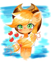 Size: 713x900 | Tagged: safe, artist:うめおにぎり, applejack, g4