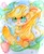 Size: 562x680 | Tagged: safe, artist:うめおにぎり, applejack, g4, traditional art