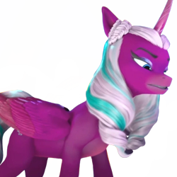 Size: 800x800 | Tagged: safe, edit, edited screencap, editor:dracoawesomeness, screencap, opaline arcana, alicorn, pony, g5, background removed, episode needed, female, not a vector, simple background, solo, transparent background