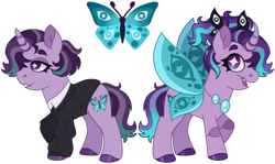 Size: 1024x611 | Tagged: safe, artist:strawberry-spritz, oc, oc only, oc:ringlet, changedling, changeling, pony, unicorn, g4, offspring, parent:queen chrysalis, simple background, solo, transparent background