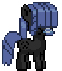 Size: 288x328 | Tagged: safe, alternate character, alternate version, artist:nitobit, oc, oc only, earth pony, pony, animated, earth pony oc, gif, kazoo, musical instrument, pixel art, simple background, solo, transparent background