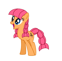 Size: 1567x1547 | Tagged: safe, artist:darbypop1, oc, oc:demi semiquaver, earth pony, female, mare, simple background, solo, transparent background