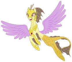 Size: 3764x3234 | Tagged: safe, artist:mlgtrap, adagio dazzle, half-siren, hybrid, pony, siren, equestria girls, g4, ascension enhancement, equestria girls ponified, gem, high res, ponified, simple background, siren gem, siren tail, solo, transparent background, webbed wings