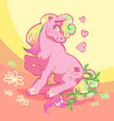 Size: 2048x2171 | Tagged: safe, artist:poniesart, earth pony, pony, g4, fusion, fusion:daisy, fusion:lily valley, fusion:roseluck, heart, high res, solo