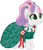 Size: 1385x1600 | Tagged: safe, artist:cloudy glow, sweetie belle, unicorn, g4, 1995, barbie, clothes, cute, diasweetes, dress, eyeshadow, female, holiday, holiday barbie, makeup, simple background, smiling, solo, transparent background