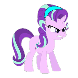 Size: 468x464 | Tagged: safe, starlight glimmer, unicorn, g4, ear piercing, earring, female, headband, jewelry, mare, piercing, simple background, solo, trace, transparent background