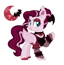 Size: 1047x1062 | Tagged: safe, artist:strawberry-spritz, oc, oc only, bat pony, pony, clothes, female, mare, simple background, solo, transparent background