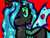 Size: 2048x1536 | Tagged: safe, artist:cinderthewolflady, queen chrysalis, changeling, changeling queen, pony, g4, :p, red background, simple background, solo, tongue out