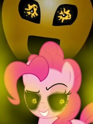 Size: 768x1024 | Tagged: safe, artist:thetweetiebird, pinkie pie, earth pony, pony, g4, female, possessed, solo