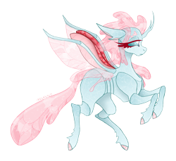 Size: 3431x3143 | Tagged: safe, artist:mrufka69, ocellus, changedling, changeling, g4, alternate design, concave belly, high res, simple background, solo, transparent background