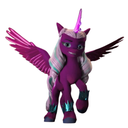 Size: 800x800 | Tagged: safe, edit, edited screencap, editor:dracoawesomeness, screencap, opaline arcana, alicorn, pony, g5, background removed, episode needed, female, mare, not a vector, simple background, solo, transparent background