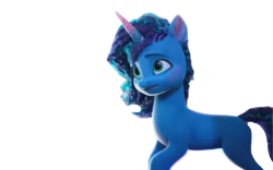 Size: 1280x800 | Tagged: safe, edit, edited screencap, editor:dracoawesomeness, screencap, misty brightdawn, pony, unicorn, g5, growing pains, my little pony: make your mark, my little pony: make your mark chapter 2, spoiler:g5, spoiler:my little pony: make your mark, background removed, female, frown, mare, not a vector, simple background, solo, transparent background