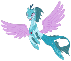 Size: 3764x3234 | Tagged: safe, artist:mlgtrap, sonata dusk, hybrid, pony, siren, g4, ascension enhancement, high res, ponified, simple background, solo, transparent background