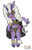 Size: 449x703 | Tagged: safe, artist:bloonacorn, oc, oc only, oc:poison seeds, bicorn, horn, multiple horns, sickle, simple background, solo, transparent background