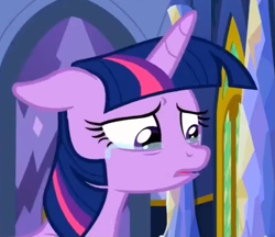 Size: 811x701 | Tagged: safe, screencap, twilight sparkle, alicorn, pony, g4, the last problem, cropped, crying, crylight sparkle, female, mare, sad, solo, teary eyes, twilight sparkle (alicorn), twilight's castle