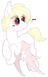 Size: 1642x2600 | Tagged: safe, artist:ponkus, oc, oc only, oc:foxglove, bat pony, hybrid, pony, albino, female, mare, simple background, solo, transparent background