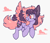 Size: 1945x1670 | Tagged: safe, artist:pastacrylic, derpy hooves, oc, oc only, oc:winter bloom, pegasus, g4, alternate design, alternate hairstyle, alternate name, chest fluff, cloud, colored ears, colored wings, colored wingtips, ear fluff, female, flying, freckles, mare, multicolored wings, pink eyes, redesign, simple background, solo, spread wings, turned head, white background, wings