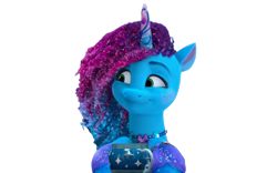 Size: 1280x800 | Tagged: safe, edit, edited screencap, editor:dracoawesomeness, screencap, misty brightdawn, pony, unicorn, g5, my little pony: make your mark, my little pony: make your mark chapter 6, secrets of starlight, spoiler:g5, spoiler:my little pony: make your mark, spoiler:my little pony: make your mark chapter 6, spoiler:mymc06e04, background removed, female, mare, not a vector, rebirth misty, simple background, smiling, solo, transparent background