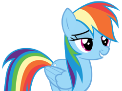 Size: 9554x7163 | Tagged: safe, artist:andoanimalia, rainbow dash, pegasus, pony, g4, stranger than fan fiction, female, folded wings, mare, simple background, solo, transparent background, vector, wings