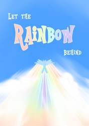 Size: 2480x3508 | Tagged: safe, artist:knife smile, rainbow dash, g4, cloud, high res, poster, rainbow