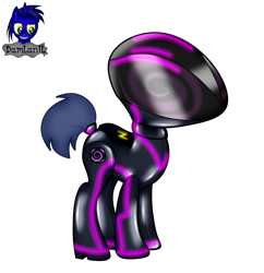 Size: 3536x3652 | Tagged: safe, alternate version, artist:damlanil, oc, oc only, oc:gray hat, earth pony, pony, battery, bodysuit, catsuit, clothes, collar, commission, cute, female, helmet, high heels, high res, hypnogear, hypnosis, latex, latex suit, mare, rubber, shiny, shoes, show accurate, simple background, solo, standing, suit, transparent background, vector