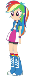 Size: 466x992 | Tagged: safe, edit, edited screencap, editor:homersimpson1983, screencap, rainbow dash, human, equestria girls, g4, background removed, female, human coloration, not a vector, pale skin, simple background, solo, transparent background