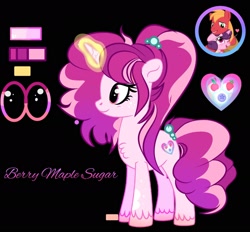 Size: 1900x1760 | Tagged: safe, artist:mythicalsentrymlp, oc, oc only, oc:berry maple sugar, pony, unicorn, g4, female, mare, offspring, parent:big macintosh, parent:sugar belle, parents:sugarmac, solo