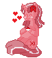 Size: 76x84 | Tagged: artist needed, safe, oc, oc only, oc:red ribbon, pony, unicorn, ask red ribbon, picture for breezies, pixel art, simple background, solo, white background