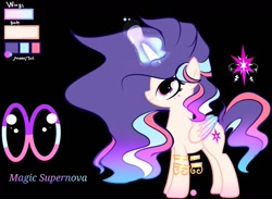 Size: 1281x939 | Tagged: safe, artist:mythicalsentrymlp, oc, oc only, oc:magic supernova, alicorn, pony, g4, base used, black background, concave belly, female, mare, offspring, parent:flash sentry, parent:twilight sparkle, parents:flashlight, simple background, solo