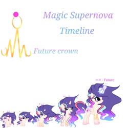 Size: 1378x1378 | Tagged: safe, artist:mythicalsentrymlp, oc, oc only, oc:magic supernova, alicorn, pony, g4, age progression, baby, baby pony, base used, concave belly, female, filly, foal, mare, offspring, older, parent:flash sentry, parent:twilight sparkle, parents:flashlight, simple background, solo, teenager, white background