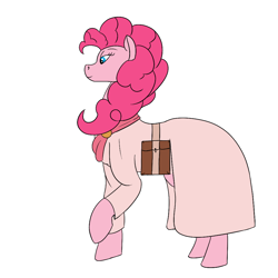 Size: 1000x1000 | Tagged: safe, artist:saint boniface, pinkie pie, earth pony, pony, g4, clothes, dress, female, mare, simple background, solo, white background