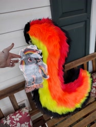 Size: 4000x3000 | Tagged: safe, artist:annuthecatgirl, oc, oc:anti-lag, human, clothes, cosplay, costume, fursuit, irl, irl human, photo, tail